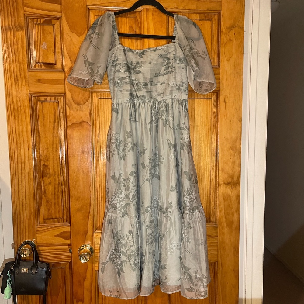 Abercrombie Emerson Angel Green Sleeve Dress in S